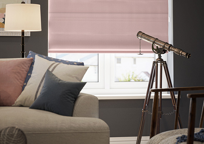 Lyra, Bubblegum - Motorised Roman Blind - Image 5